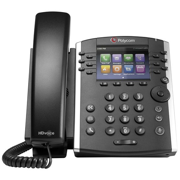 VVX400 PoE Desktop Phone - Polycom - VOIP 12-Line