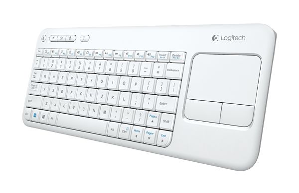 K400 Wireless Touch Keyboard K400-WHITE-ENG