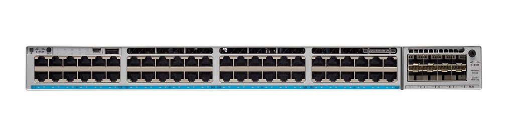 Cisco C9300-48H-E Catalyst 9300 48-port 1G copper with modular uplinks, UPOE+, Network Essentials