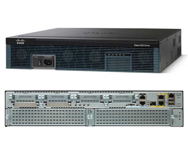 Cisco 2921 w/3 GE,4 EHWIC,3 DSP,1 SM,256MB CF,512M