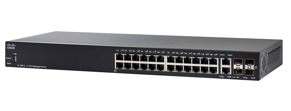 Cisco SF350-24 24-port 10/100 Managed Switch