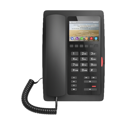 Fanvil H5-B Elegant High-end 3.5 inch Color Display Hotel IP Phone ( black )