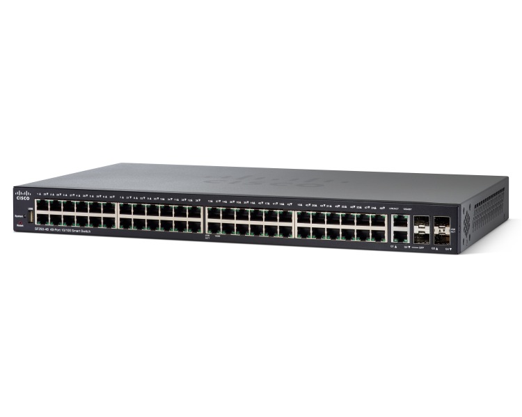 Cisco 48 10/100 ports, 2 Gigabit copper/SFP and combo + 2 SFP ports