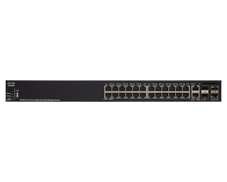 Cisco SG350X-24 24-port Gigabit Stackable Switch