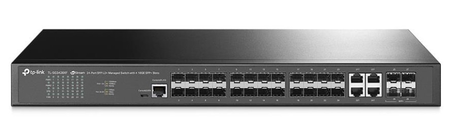 TP-Link JetStream JetStream 24-Port Gigabit L2+ Managed Switch with 4 SFP Slots (TL-SG3428) - SDN Integrated, Static Routing,