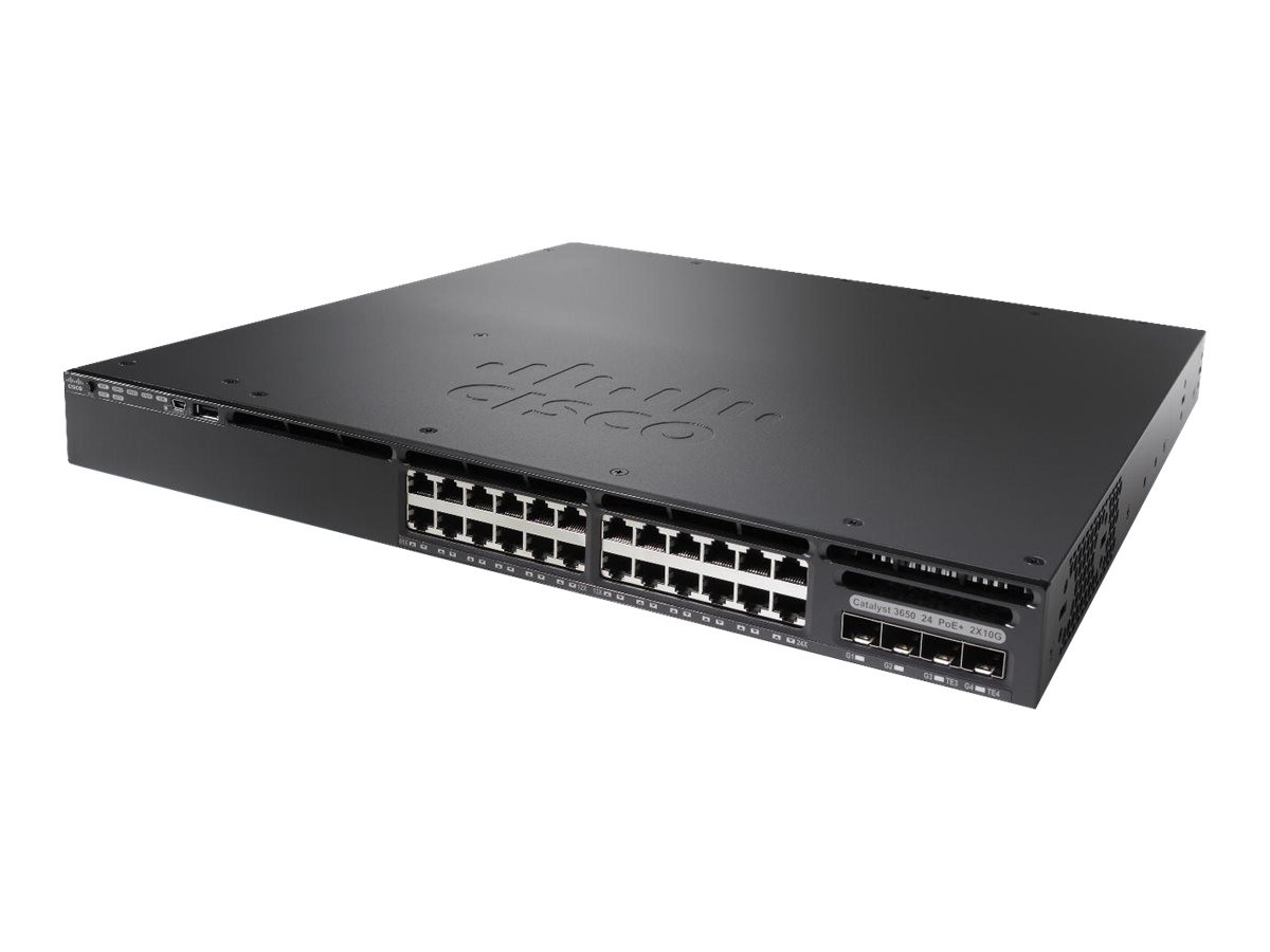 Cisco Catalyst 3650 24Port Mini. 2x1G 2x10G Uplink. LAN Base