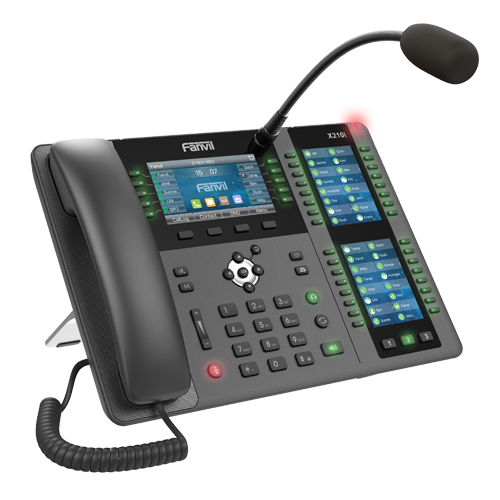 Fanvil X210i 20 Line Enterprise Tri-Color Screens Phone, 106 DSS Keys,with paging neck, audio by Harman