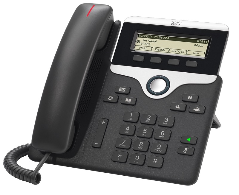 Cisco IP Phone 7811 POE, PC Port, 1 Line SIP with Multiplatform Phone firmware
