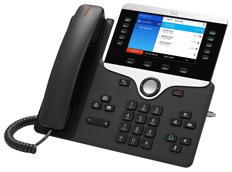 Cisco IP Phone 8841 POE, Gigabit, 10 Line SIP, Color Display with MPP