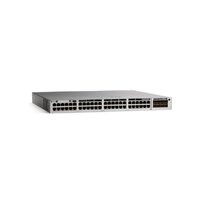Cisco C9300-48UXM-A Catalyst 9300 48-port 2.5G (12 10G/mGig) copper with modular uplinks, UPOE, Network Advantage
