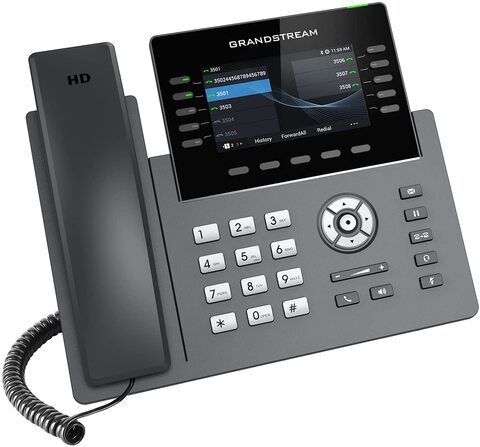 Grandstream GRP2615P, POE, Gigabit PC Port, 10 lines large color screen IP Phone