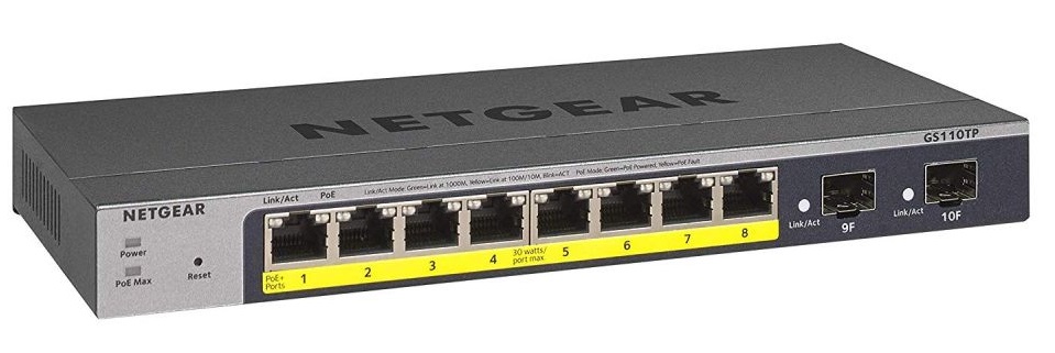 Netgear GS110TP 8 Port GE POE SMART MANAGED PRO SWITCH