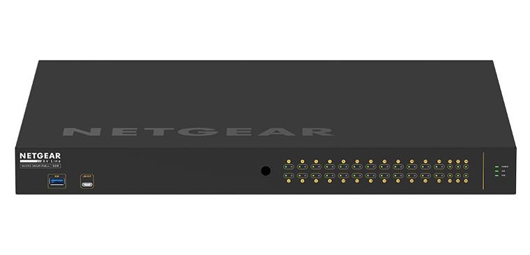 Netgear Fully Managed Switches M4250-26G4F-PoE++ (GSM4230UP) 24x1G PoE++ 1,440W 2x1G and 4xSFP Managed Switch