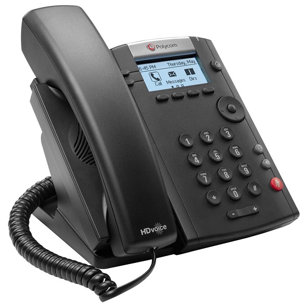 Microsoft Skype for Business/Lync edition VVX 201 2-line Desktop Phone with HD Voice,