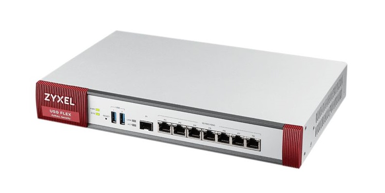 Zyxel USG Flex Firewall 7 Gigabit user-definable ports, 1*SFP, 2* USB with 1 Yr UTM bundle / Wireless