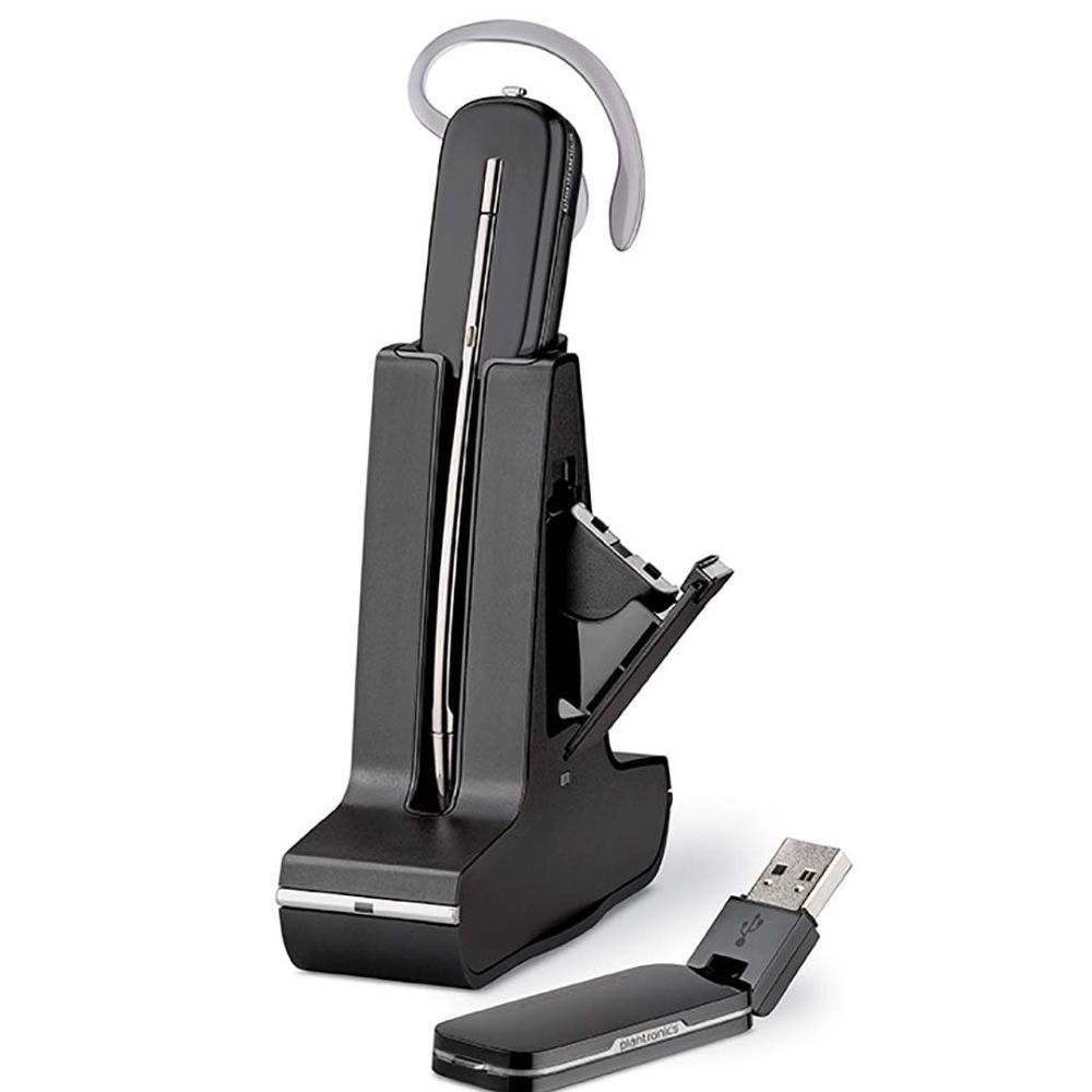 Plantronics Savi® W445 USB DECT Headset (Unlimited Talk Time) – includes battery with on/off switch