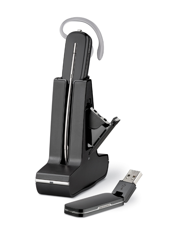 Plantronics Savi® W445-M USB DECT Headset (Unlimited Talk Time) – includes battery with on/off switch