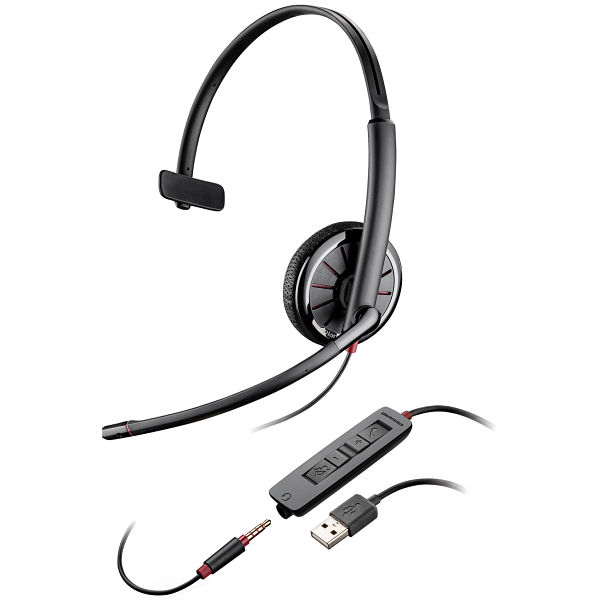Plantronics Blackwire C315.1 UC USB headset (with USB & 3.5mm connector)
