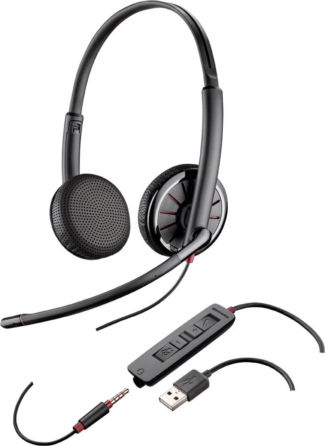 Plantronics Blackwire C325.1-M Microsoft SfB USB headset (with USB & 3.5mm connector)