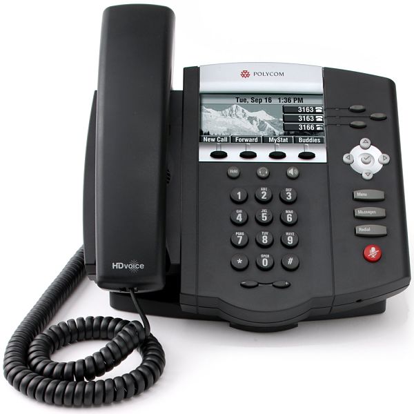 Polycom SoundPoint IP 450 3-line IP phone with HD Voice. Compatible Partner platforms, 20.  Ships without power supply