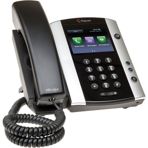 Polycom VVX 501 Wired handset 12lines TFT Black IP phone