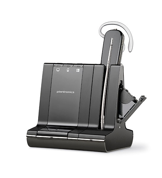 Plantronics Savi® W745-M USB/Mobile/Fixed Phone DECT Headset - Deluxe (Unlimited Talk Time)