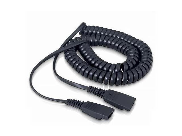 extension cord 2x QD plugs, 0.5 - 2 m, coiled ,extension cord