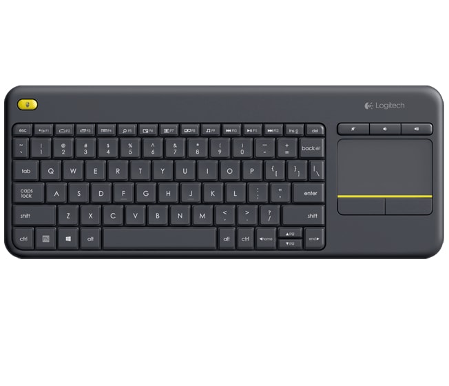 Logitech® Wireless Touch Keyboard K400 Plus - DARK - US INT'L - 2.4GHZ