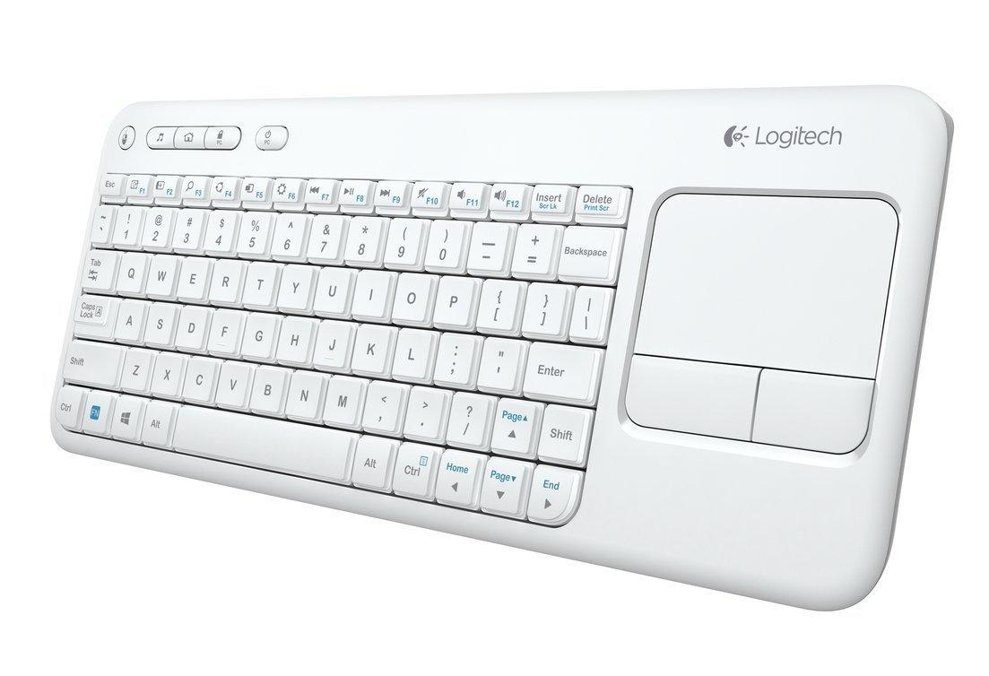 Logitech® Wireless Touch Keyboard K400 Plus - WHITE - US INT'L - 2.4GHZ