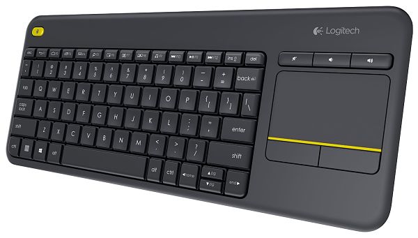 Logitech® Wireless Touch Keyboard K400 Plus - DARK - ARA (102) - 2.4GHZ
