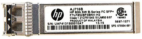 HPE 8Gb Short Wave B-Series SFP+ 1 Pack:Transceivers - Commercial