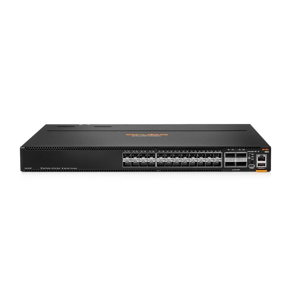 HPE Aruba Networking CX 8100 24x10G SFP+ 4x40/100G QSFP28 FB Airflow 3Fan 2AC PSU Switch Bdl
