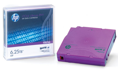 HP LTO-­‐6 Ultrium 6.25TB MP RW Data Tape