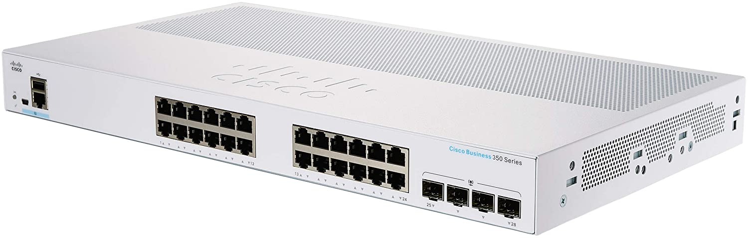 Cisco CBS350 24 ports Gigabit with 4 ports 10 Gigabit SFP+