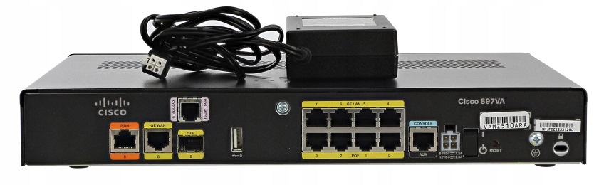 Cisco 897 VDSL2/ADSL2+ over POTs and 1GE/SFP Sec Router