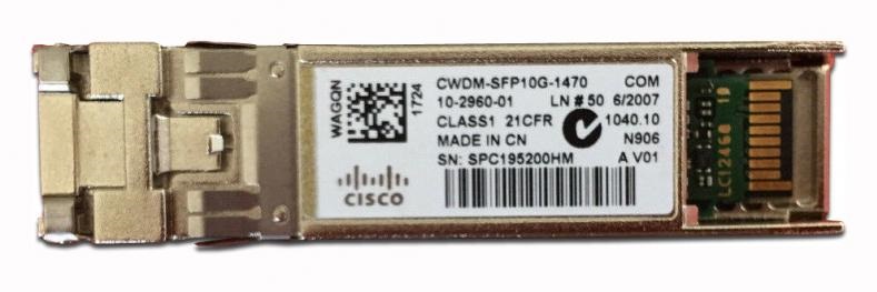 Cisco CWDM 1470-nm SFP+; 10 Gigabit Ethernet