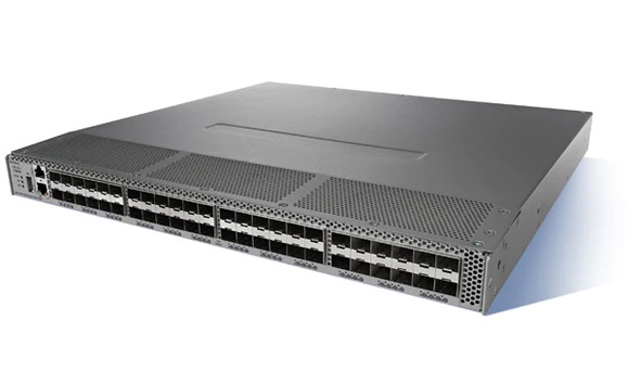Cisco MDS 9148 with 32p enabled, 32x8GFC SW optics, 2 PS