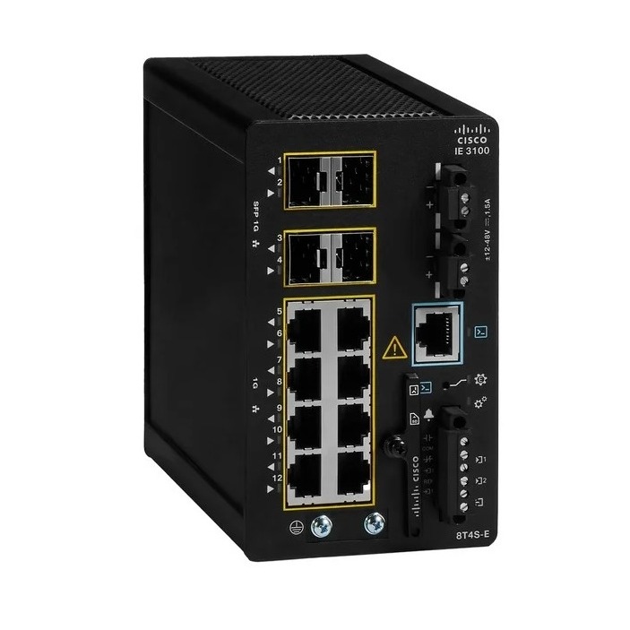 IE3100 (TAA) w/8GE Copper, 4GE SFP,Fixed sys,NE.