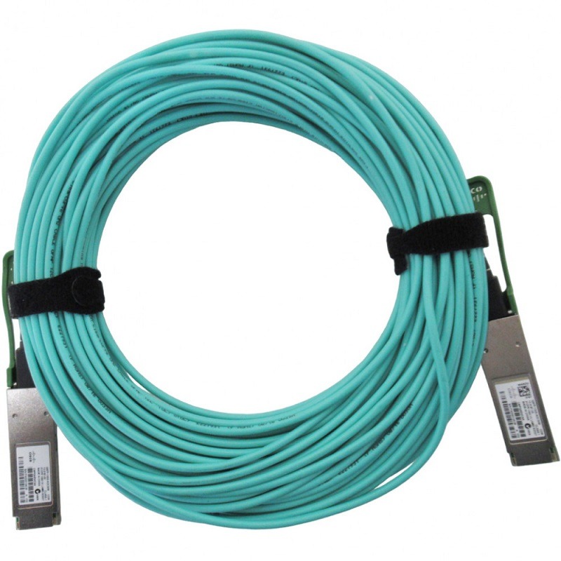 100GBASE QSFP Active Optical Cable, 30m.