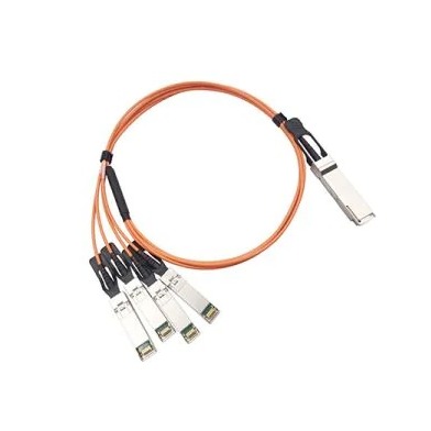 40GBASE Active Optical QSFP to 4SFP breakout Cable, 7m.	