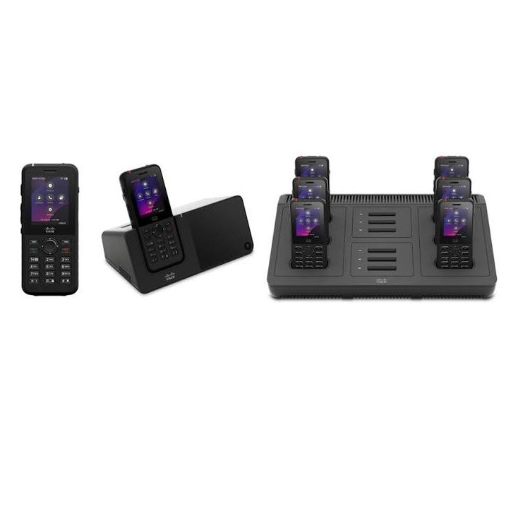 Cisco WP-9821-K9, Wireless Phone 9821, Carbon Black SPARE