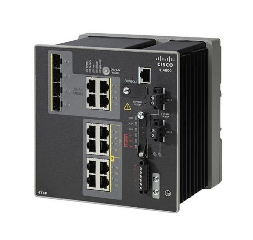 IE4000 with 4FE Copper, 4FE PoE+ and 4GE combo uplink ports 