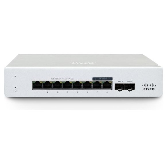 Meraki MS130-8P Cloud Managed 8GE 120W PoE Switch.