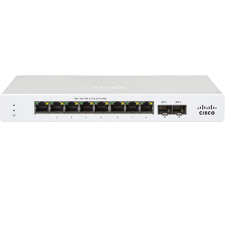 Meraki MS130-8P-I Cloud Mgd 8GE 120W PoE Switch Internal PSU.