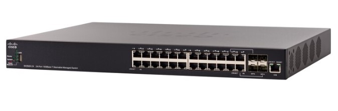 24x 10G 10GBase-T copper ports 4x 10G SFP+ ports (combo with 4 copper ports) 1x 1G management port