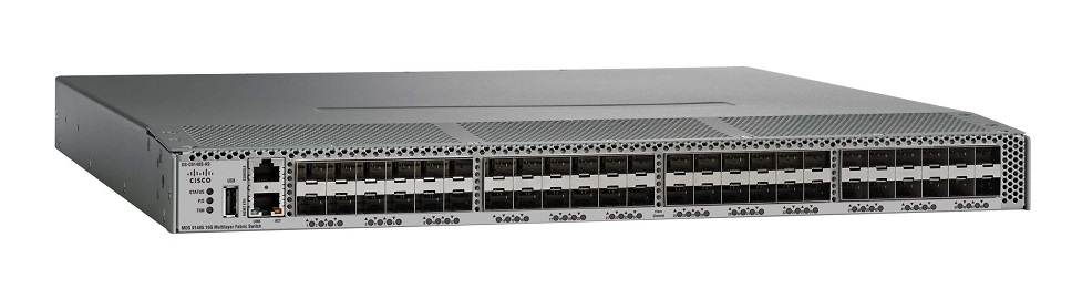 MDS 9148S 16G FC switch, w/ 12 active ports + 8G SW SFPs