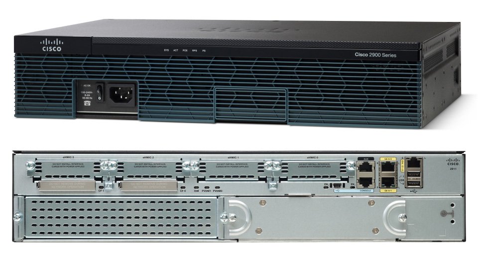 Cisco 2911 w/3 GE,4 EHWIC,2 DSP,1 SM,256MB CF,512M