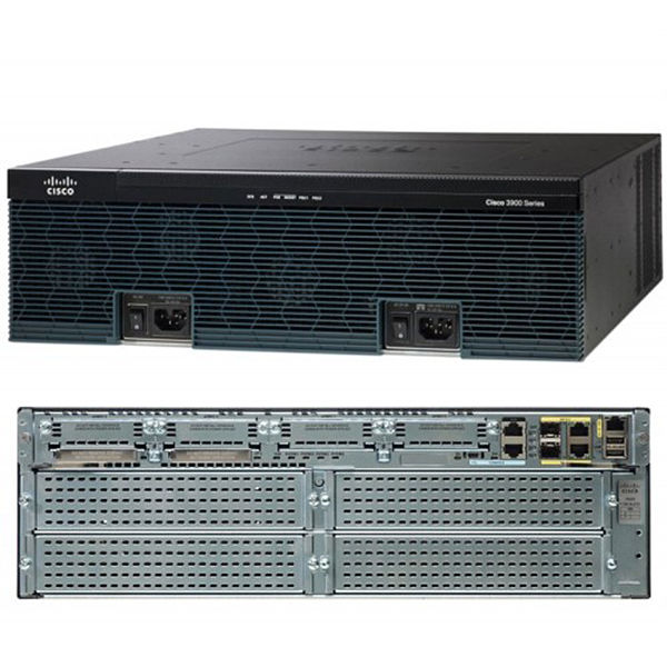 Cisco 3925E w/SPE200,4GE,3EHWIC,3DSP,2SM,256MBCF,1GBDRAM,IPB