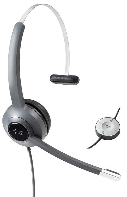 Cisco 531 wired single earpiece Headset with USB-A Headset Adapter
