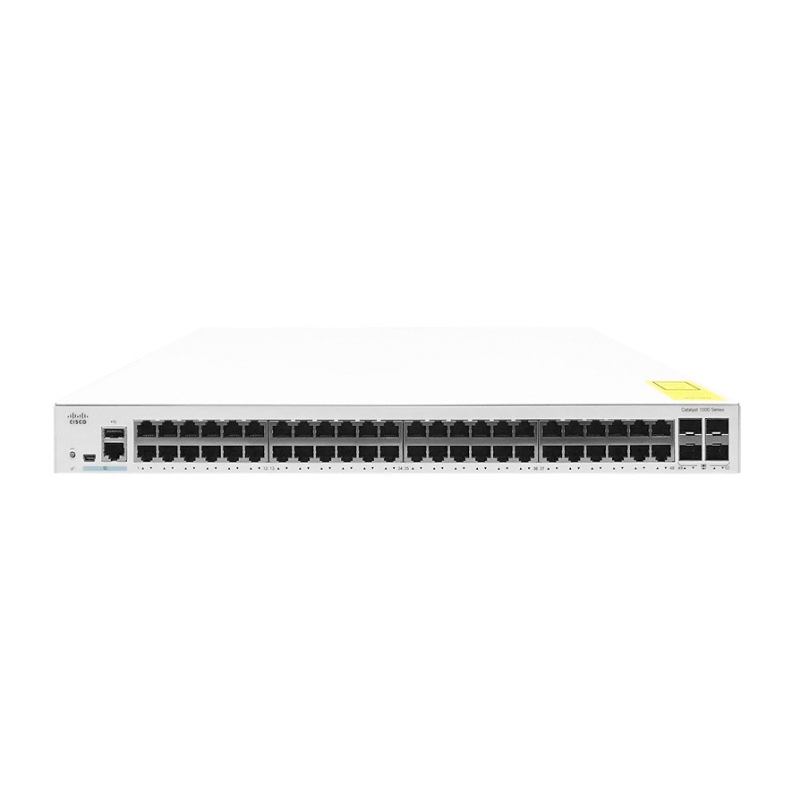 48x 10/100/1000 Ethernet ports, 4x 1G SFP uplinks